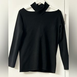 Neiman Marcus Cashmere Collection, Women’s Cold-Shoulder Halter Sweater.